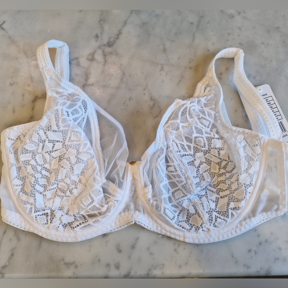 NWT Freya Soiree Bra, White, 28H